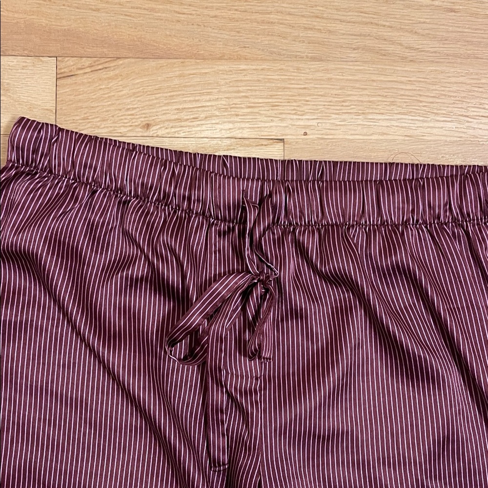 Victoria's Secret Burgundy and Pink Striped Satin Pajamas
Size medium - Picture 8 of 9